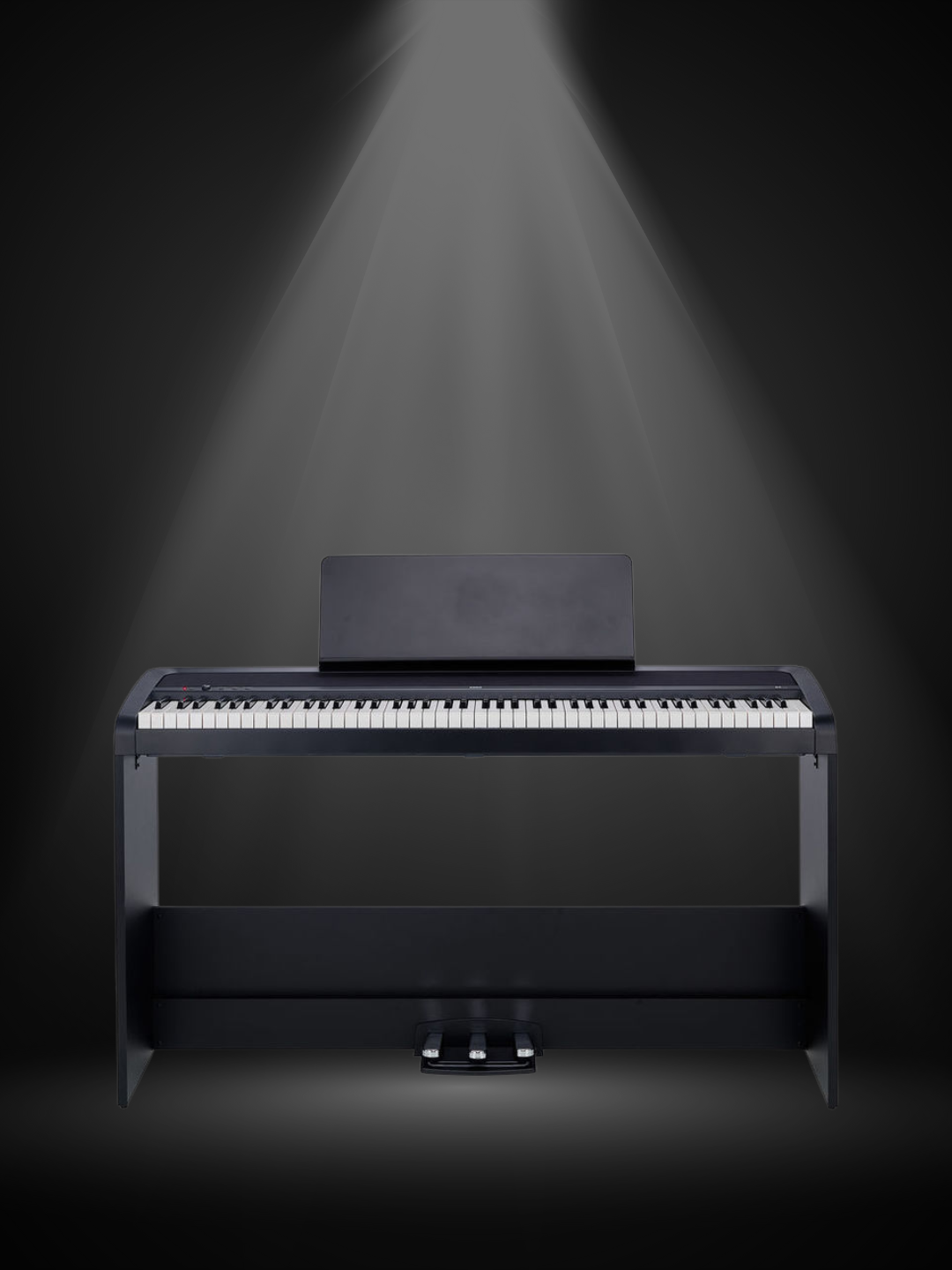 פסנתר חשמלי KORG (שחור) עם סטנד מעץ KORG B2SP BK