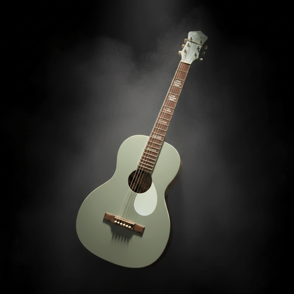 גיטרה אקוסטית צבע אפור Recording King Dirty 30s Parlor RPS-7-GY