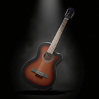 גיטרה קלאסית מוגברת מהגוני LAMANCHA GRANITO 33-SCEN- MB La Mancha