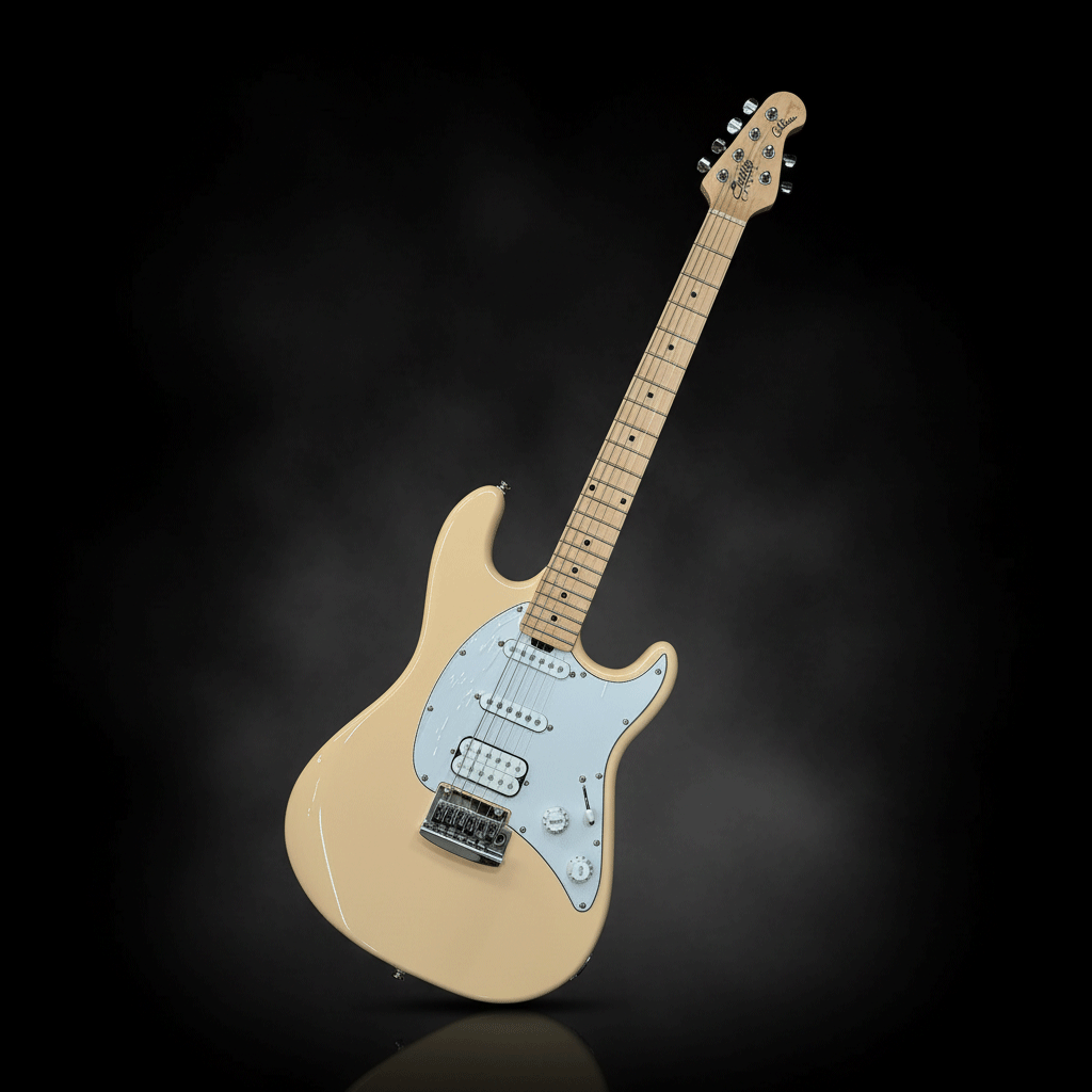 גיטרה חשמלית Sterling by Music Man S.U.B. Cutlass HSS Vintage Cream