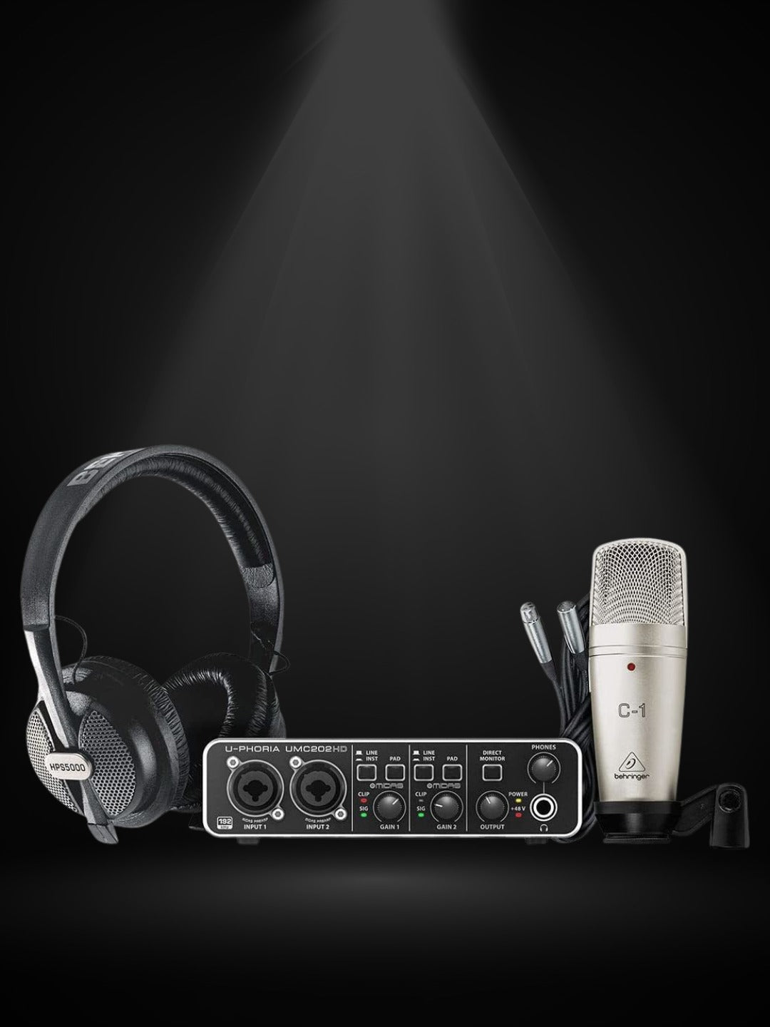 חבילת אולפן Behringer U-PHORIA STUDIO PRO