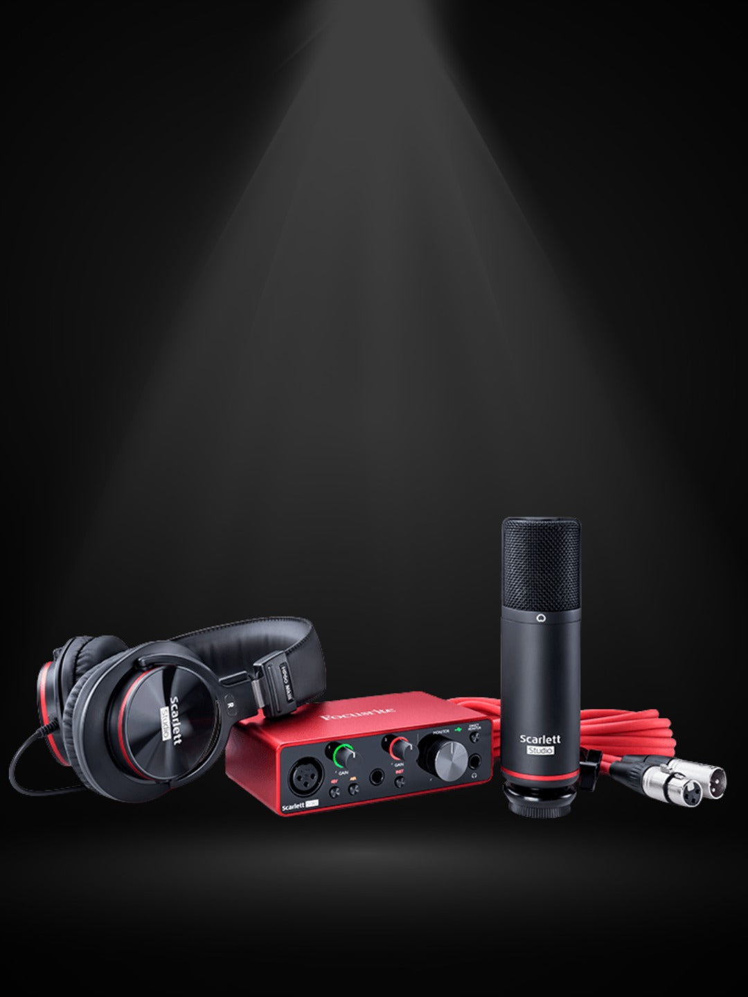 חבילת אולפן - Focusrite Scarlett SOLO Studio G3