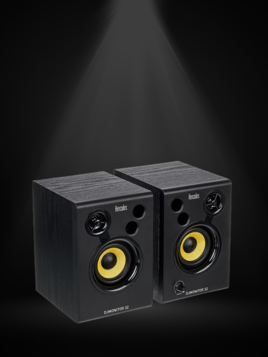 זוג מוניטורים 3 אינץ' DJ Monitor 32 שולחנים לתקליטנים Hercules DJ